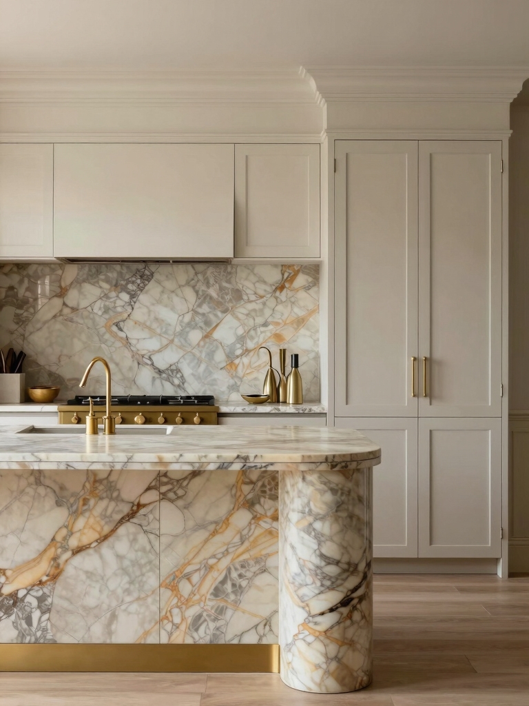 soft curves enhance kitchens
