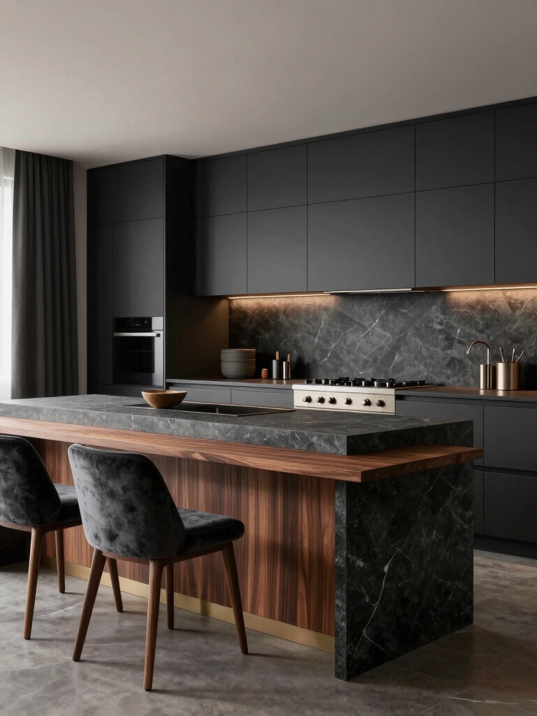 sophisticated neutral kitchen palette