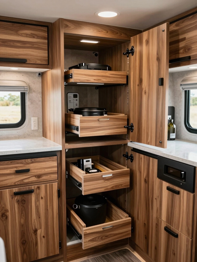 space saving rv cabinet solutions
