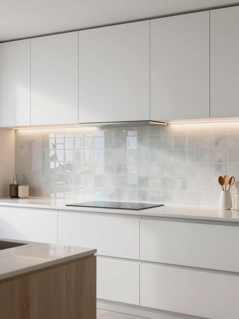subtle shine with glass