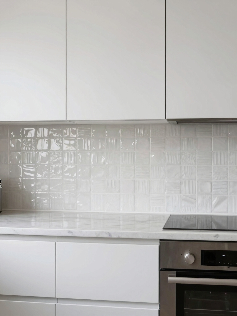 textured ceramic kitchen backsplash