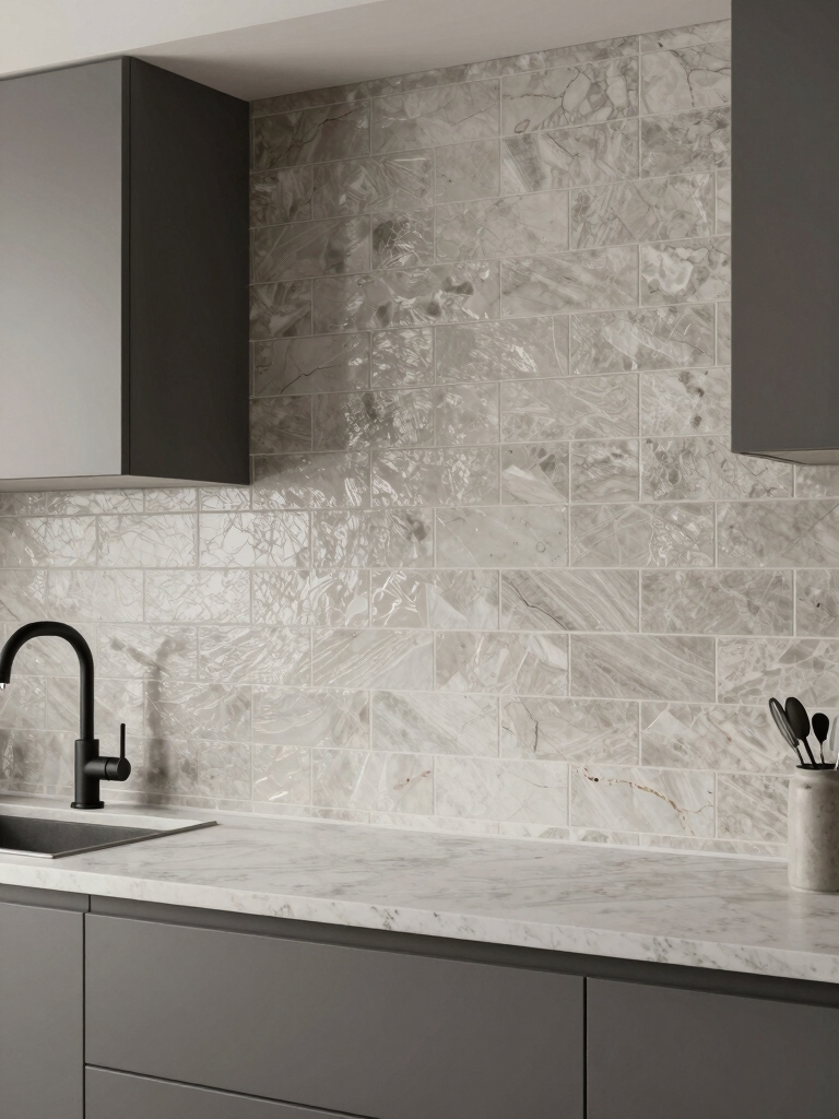 textured tiles add depth