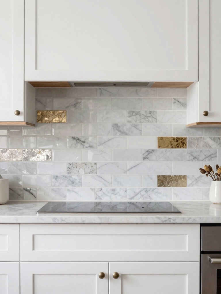 timeless backsplash for white cabinets
