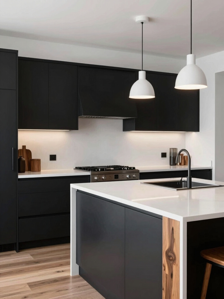 timeless black white wood