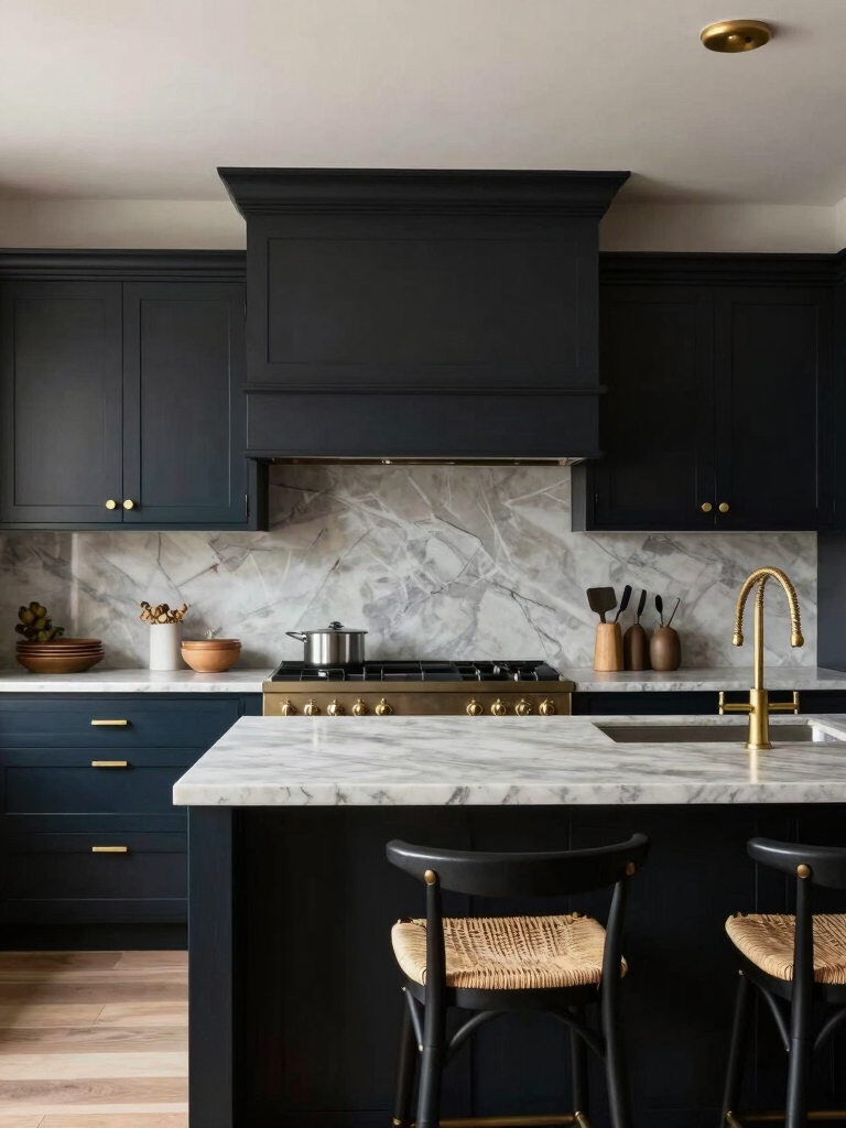 timeless black with accents