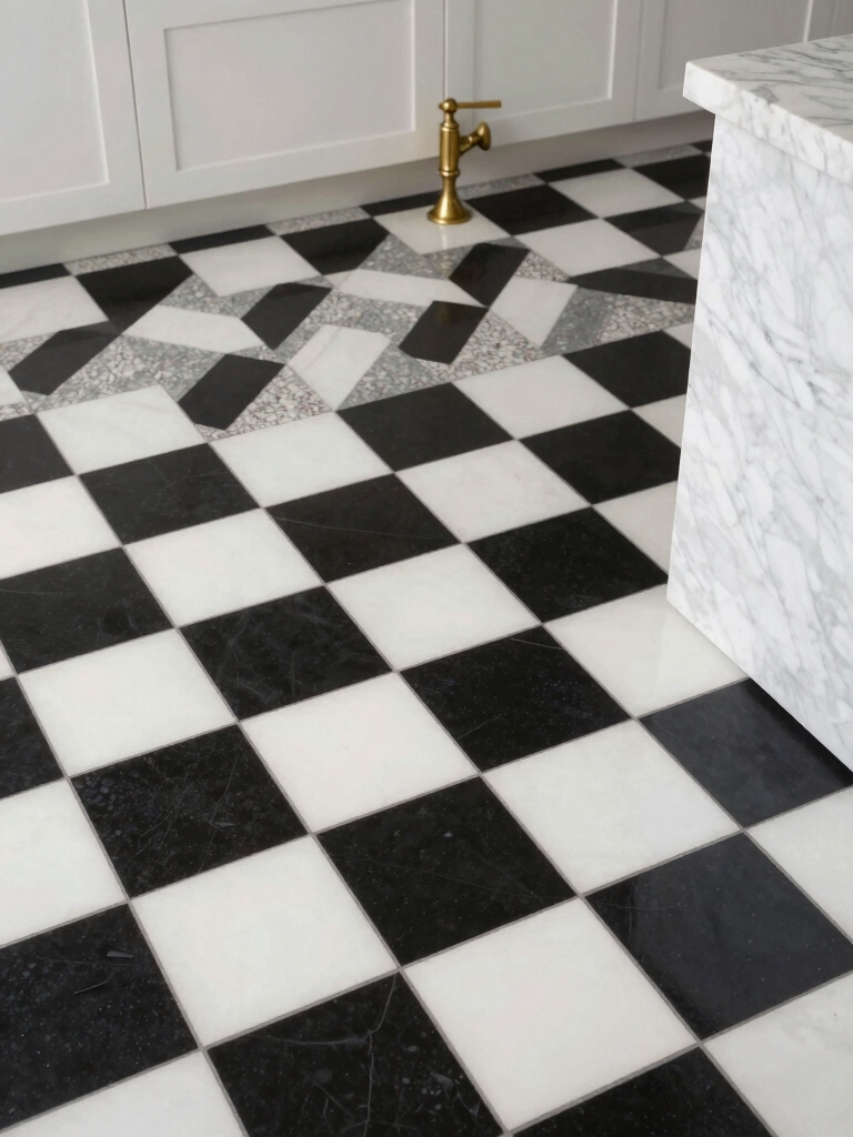 timeless contrast enhances kitchens