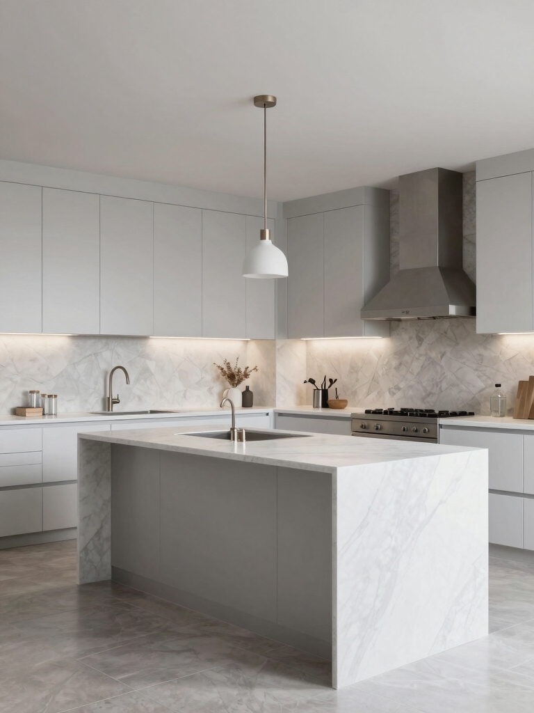 timeless white and grey kitchens