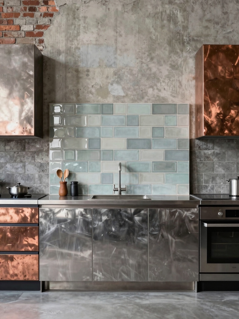 urban industrial kitchen aesthetics