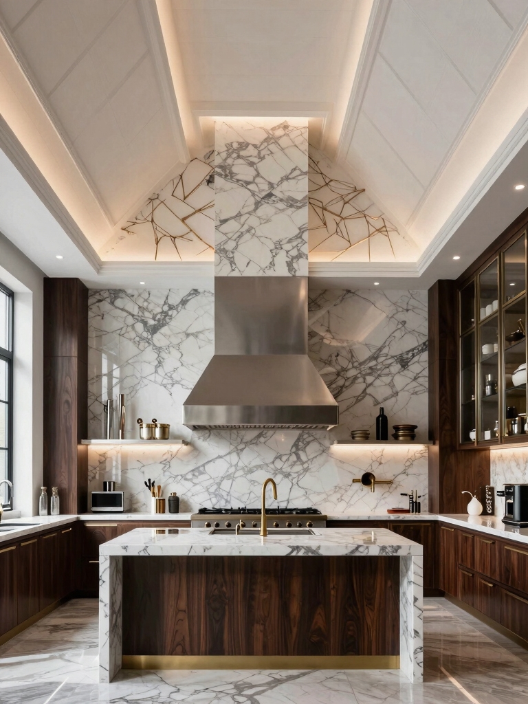 vertical elegance through materials