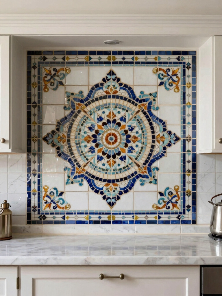 vintage mosaic tile charm