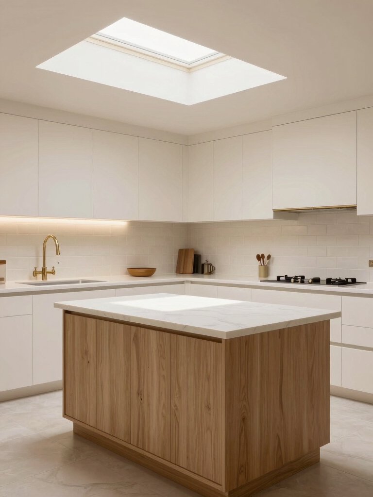 warm creamy kitchen elegance