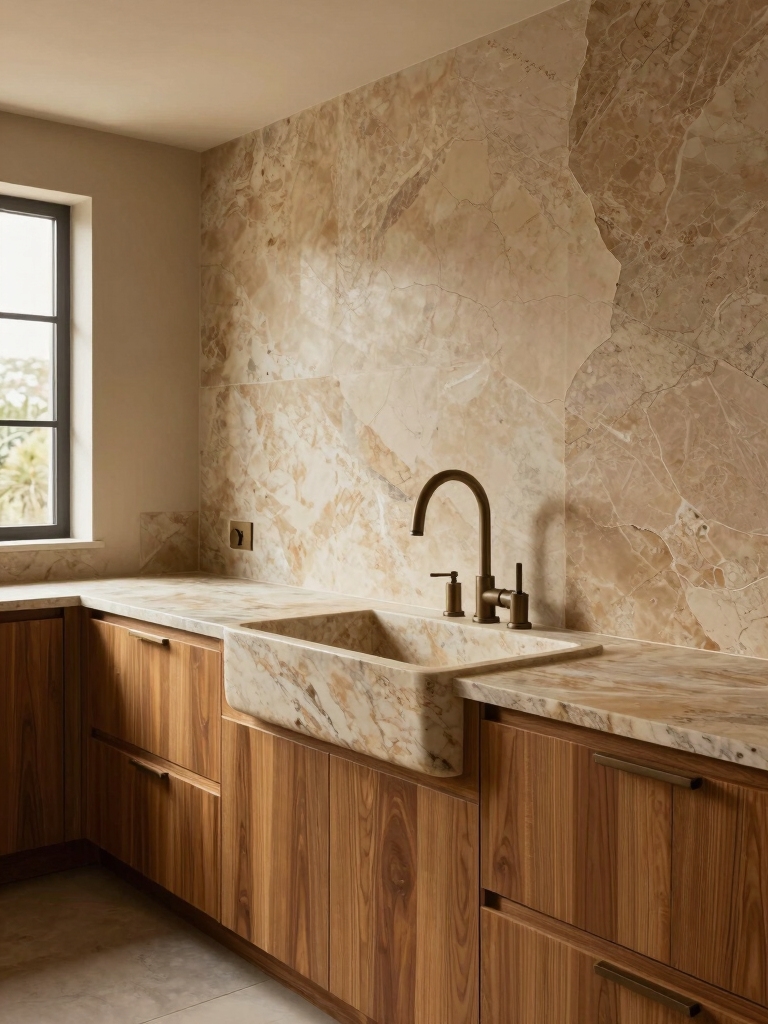 warm earthy kitchen aesthetics