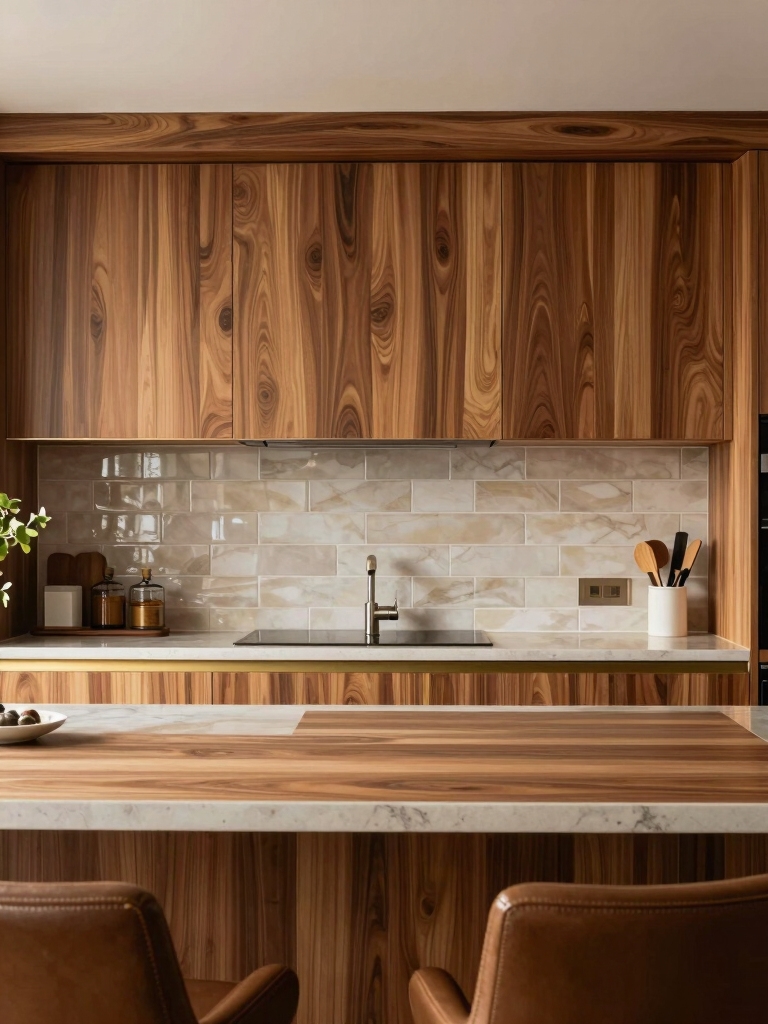 warm inviting backsplash design