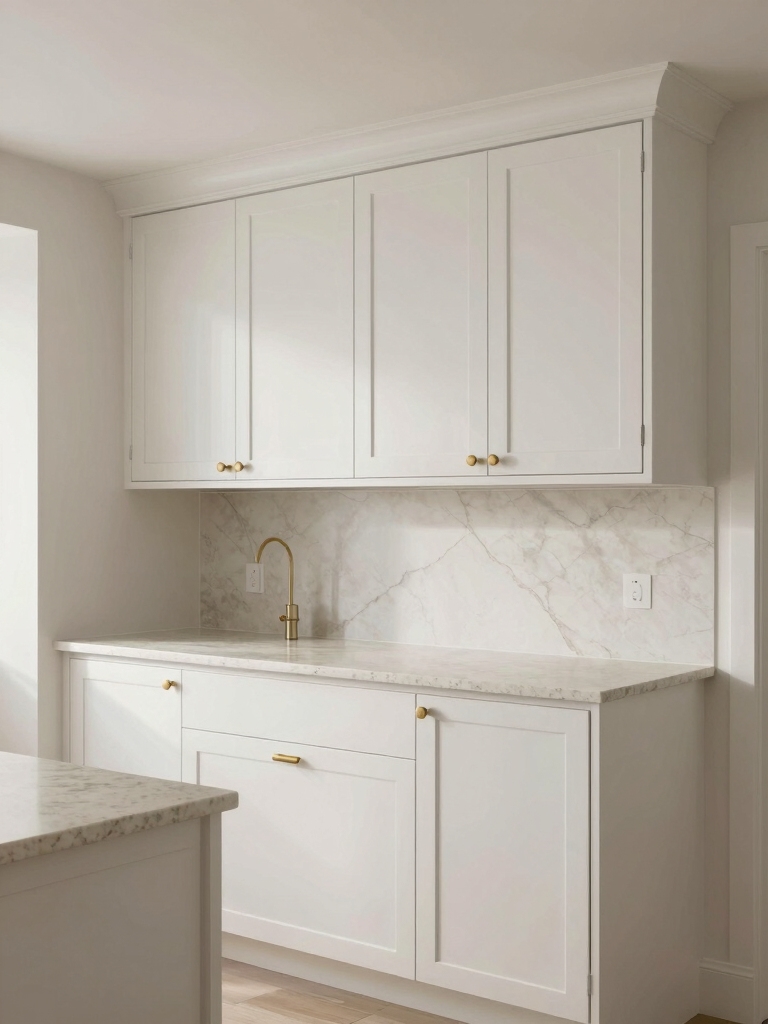 warm whites reflective surfaces
