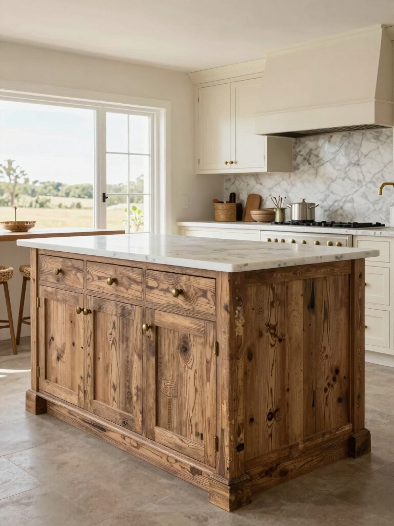 weathered timber kitchen charm